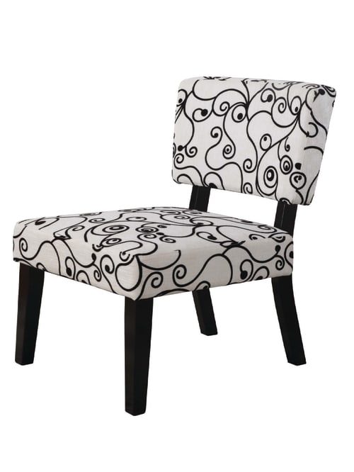 Taylor Accent Chair Black Swirl Office Depot