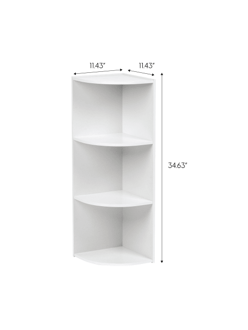 3 Tier White Corner Shelf Hot 57, White 3 Shelf Corner Bookcase