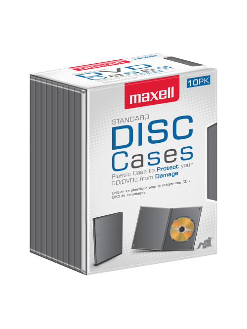 Maxell Dvd Video Cases Standard Black Pack Of 10 Office Depot