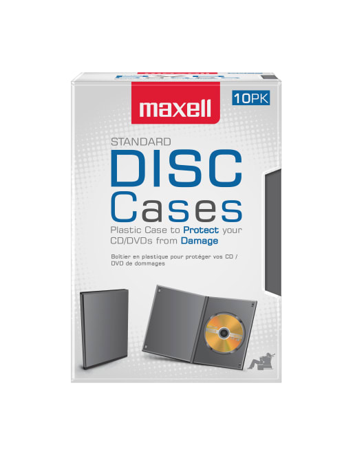 Maxell Dvd Video Cases Standard Black Pack Of 10 Office Depot