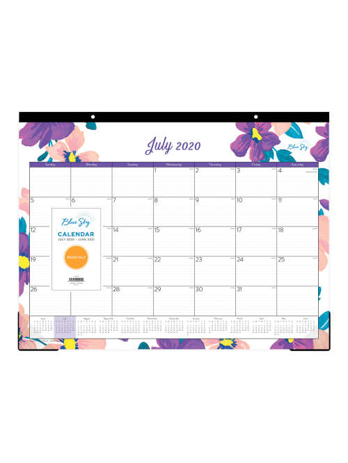 Blue Sky Desk Calendar Pretty 124914 Office Depot