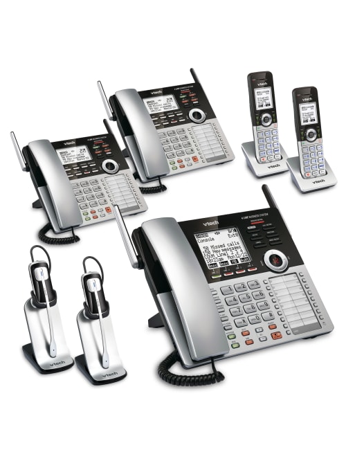 Vtech Cm18445 4 Line Small Business Office Phone System 2 X 3 Bundle Office Depot
