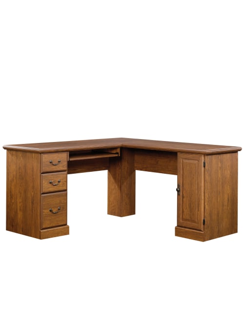 Sauder Orchard Hills Corner Computer Desk Milled Cherry Office Depot