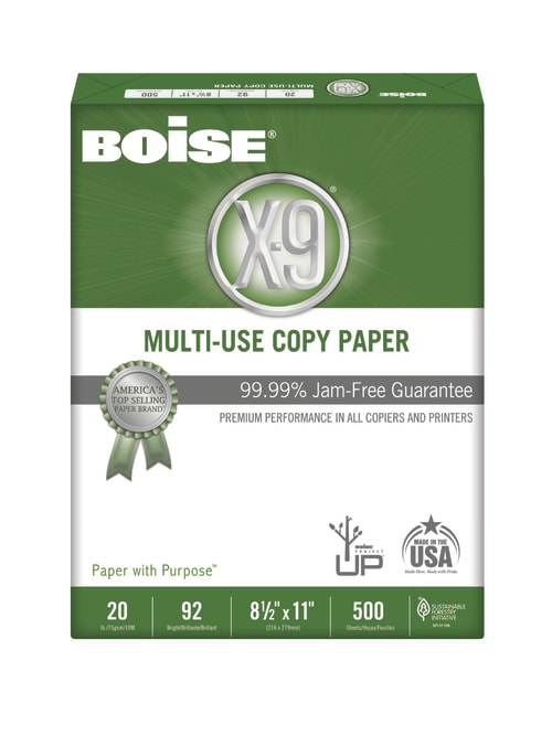 Boise X 9 Copy Paper Letter 500 Sheets Office Depot