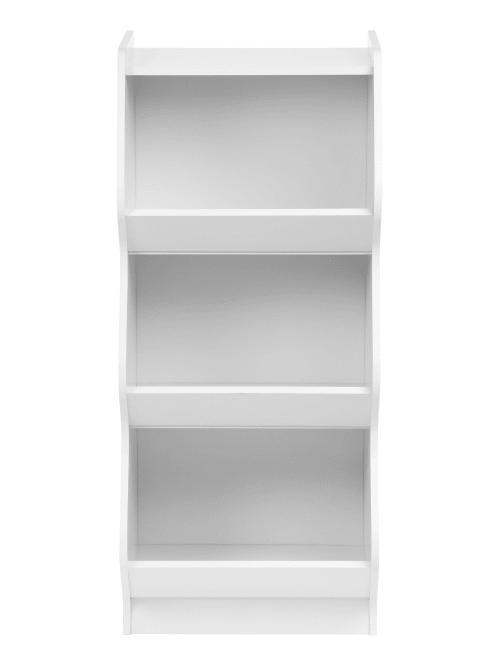 Iris 3 Tier Curved Edge Storage Shelf White Office Depot