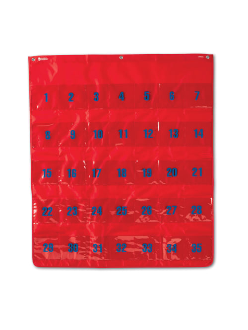 Learning Resources Multi Use Storage Pocket Chart 29 X 36 Red