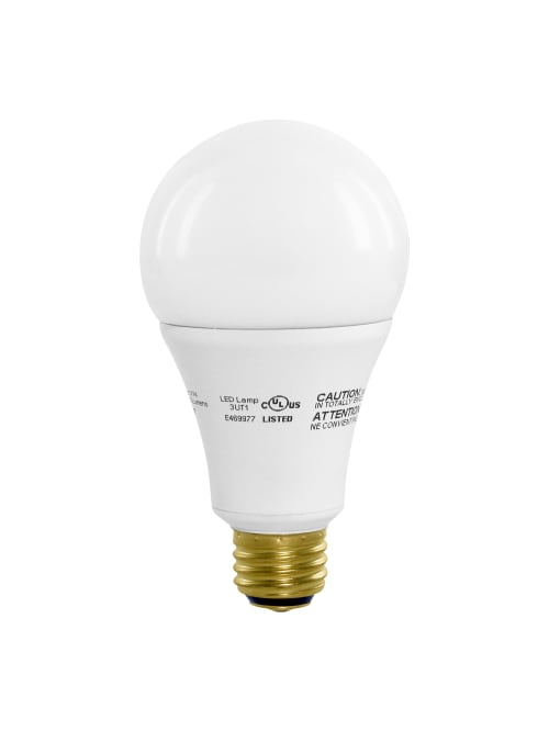 Euri A21 3 Way Led Bulb 1600 Lumen 16 Watt 3000kwarm White 1 Each Office Depot