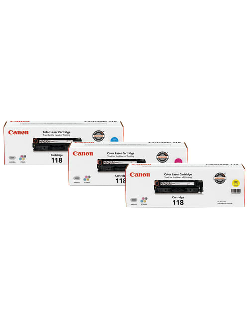 Canon 118 Cyanmagentayellow Toner Ink Cartridges Pack Of 3 Office Depot Comboink canon 118 (compatible) cyan toner cartridge (2661b001aa) will replace your original equipment manufacturer (oem) cartridges for a fraction of the cost. canon 118 cyan magenta yellow toner ink cartridges pack of 3 item 972507