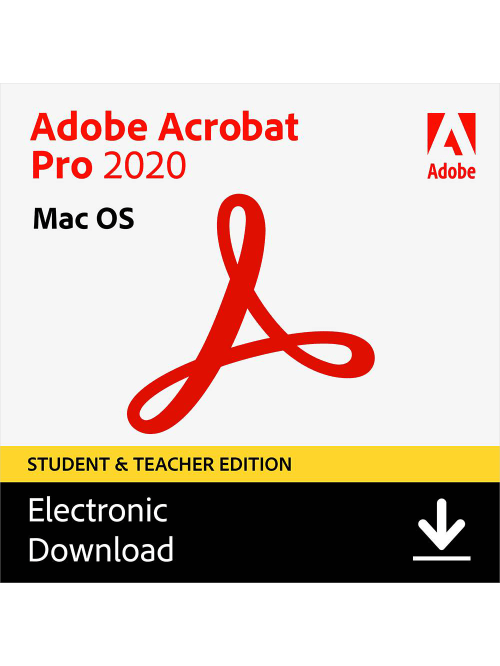 adobe acrobat pro 2020 student teacher mac item 9765617