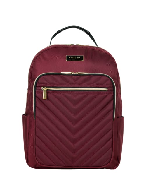 kenneth cole reaction chelsea computer backpack with 15 laptop pocket burgundy item 9773611