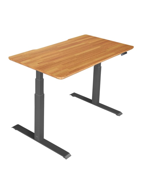 Vari Electric Standing Desk 60 W Butcher Block Office Depot
