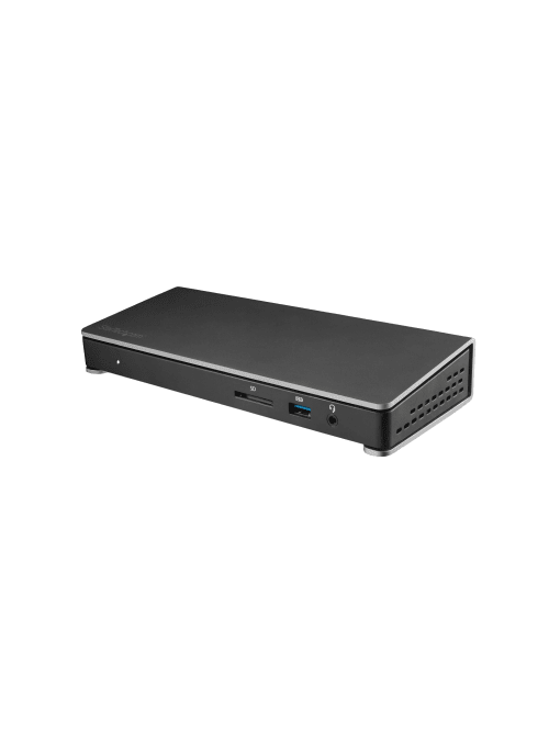Startech Com Dual 4k Monitor Thunderbolt 3 Dock Dual 4k 60hz Usb Type C 6x Usb 3 0 Ports Including Fast Charge Sd Card Reader Power Delivery 85w No Driver Installation Required Adapter For