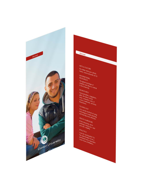 Custom Full Color Rack Cards Print 2 Sides 3 12 X 8 12 Box Of 50 Office Depot