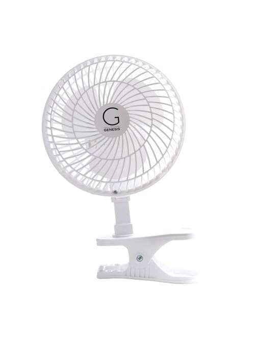 Genesis 6 Max Breeze Clip Fan White Office Depot