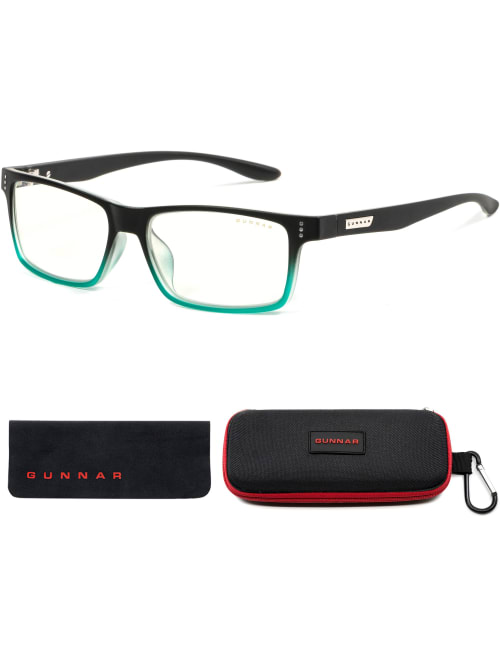 Gunnar Gaming And Computer Glasses For Kids Age 12 Cruz Onyx Teal Clear Tint Onyx Teal Frameclear Lens Children Office Depot