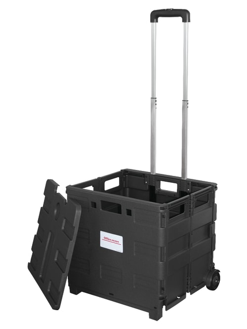 Office Depot Mobile Folding Cart Black Office Depot