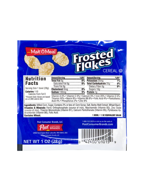 frosted flakes nutrition facts label - Labels 2021