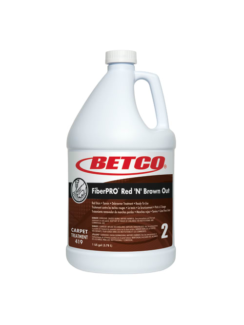 Betco Fiberpro Red N Brown Out Carpet Treatment 1 Gallon Case Of 4 Office Depot