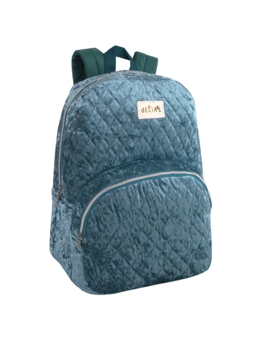 Delias Crushed Velvet Backpack