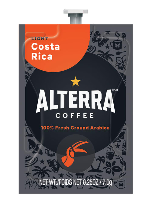 Flavia Coffee Alterra Costa Rica Single Serve Freshpacks 0 25 Oz Carton Of 100 Office Depot