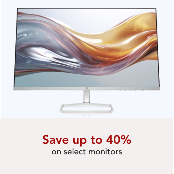 Save up to 40% on select monitors