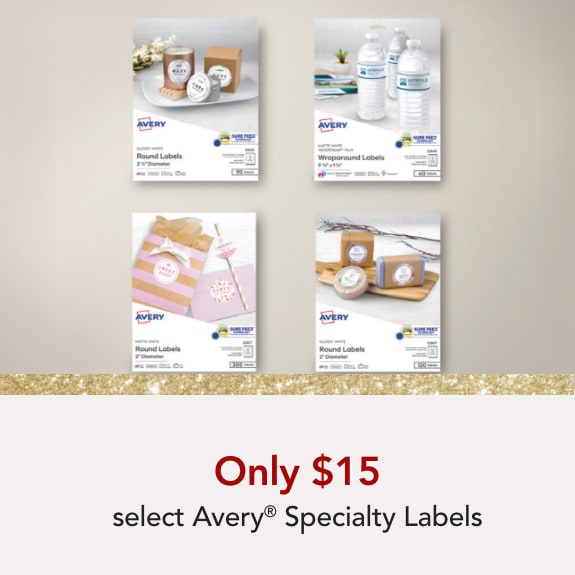 $15 select Avery labels