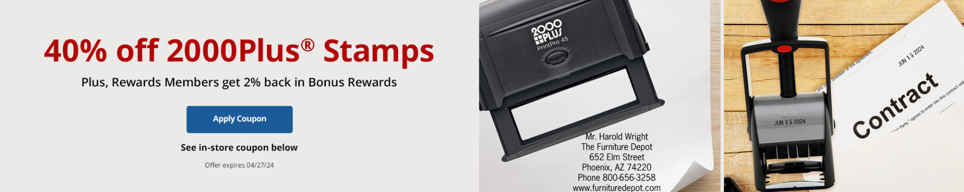 40% off 2000Plus Stamps