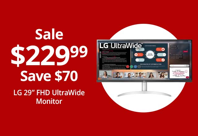 LG 34WP50S 34 FHD IPS UltraWide Monitor FreeSync - Office Depot