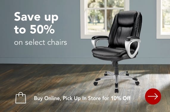 Save up to 50% on select chairs