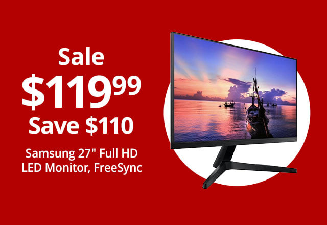Save $110 Samsung F27T350FHN 27" Full HD LED Monitor, FreeSync, LF27T350FHNXZA