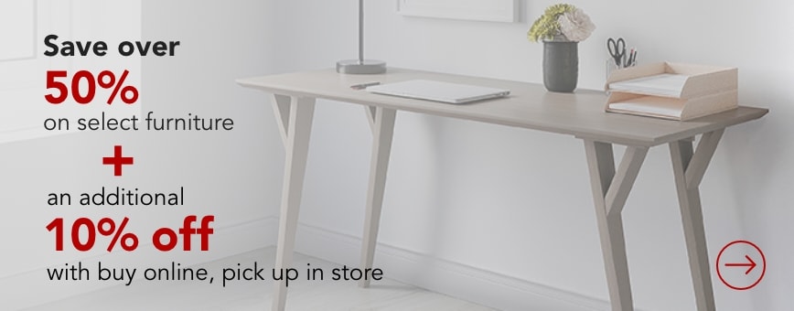 Save over 50% on select furniture