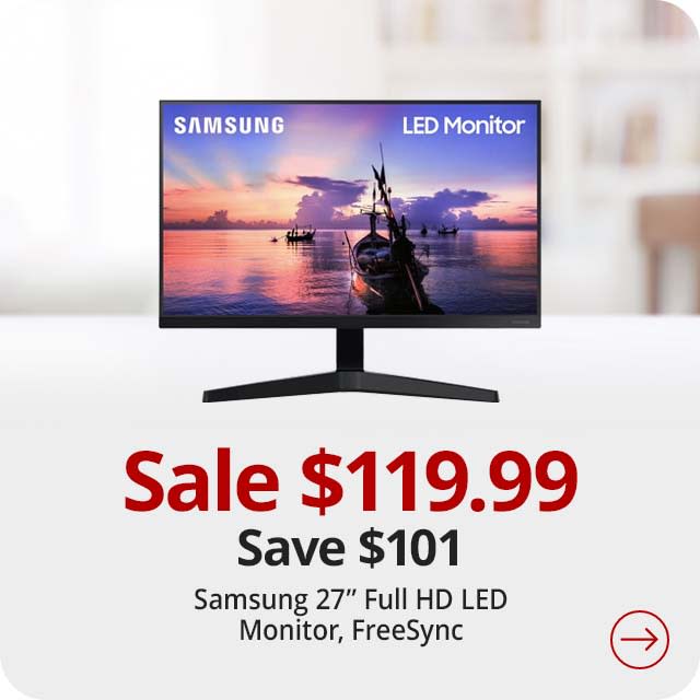 Save $110 Samsung F27T350FHN 27" Full HD LED Monitor, FreeSync, LF27T350FHNXZA