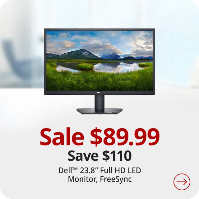 Save $110 Dell™ SE2422H 23.8" Full HD LED Monitor, FreeSync