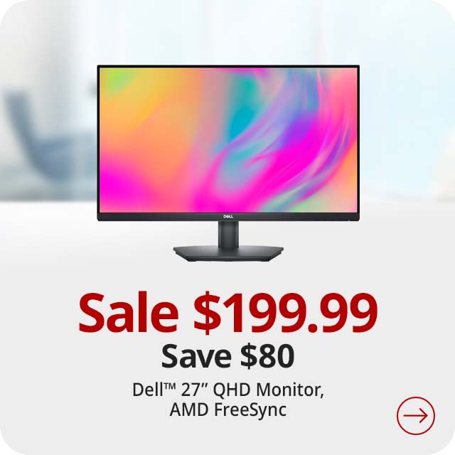 Save $80 Dell™ SE2723DS 27" QHD Monitor, AMD FreeSync