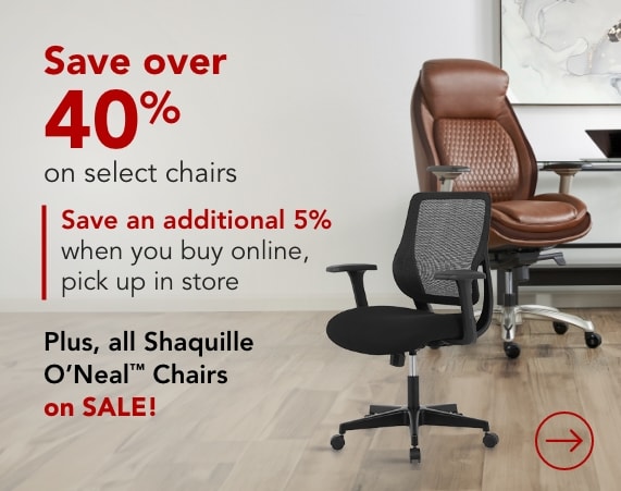Save over 40% on select chairs