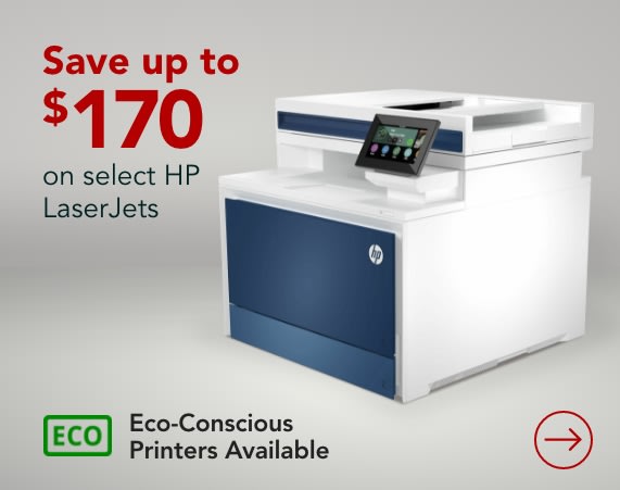Save up to $170 on HP LaserJets