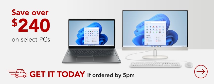Save over $240 on Select PCs