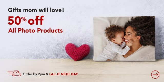 50% off all photo products