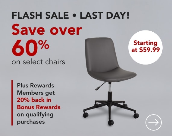 Save over 60% on select chairs