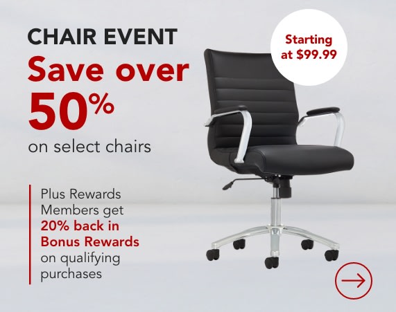 Chairs starting at $99.99