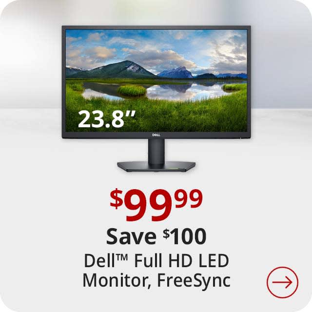 Save $100 Dell™ SE2422H 23.8" Full HD LED Monitor, FreeSync