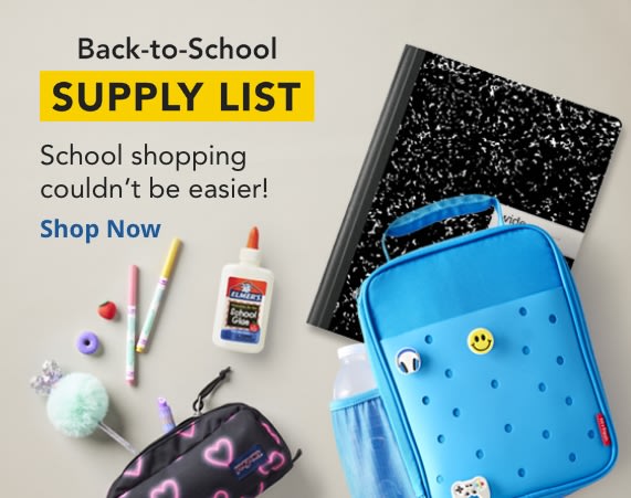 Back to school supply list