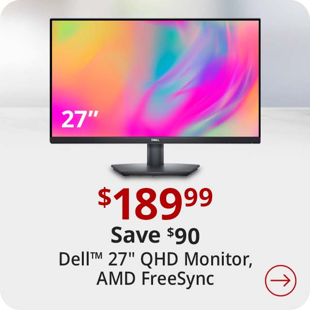 Save $90 Dell™ SE2723DS 27" QHD Monitor, AMD FreeSync