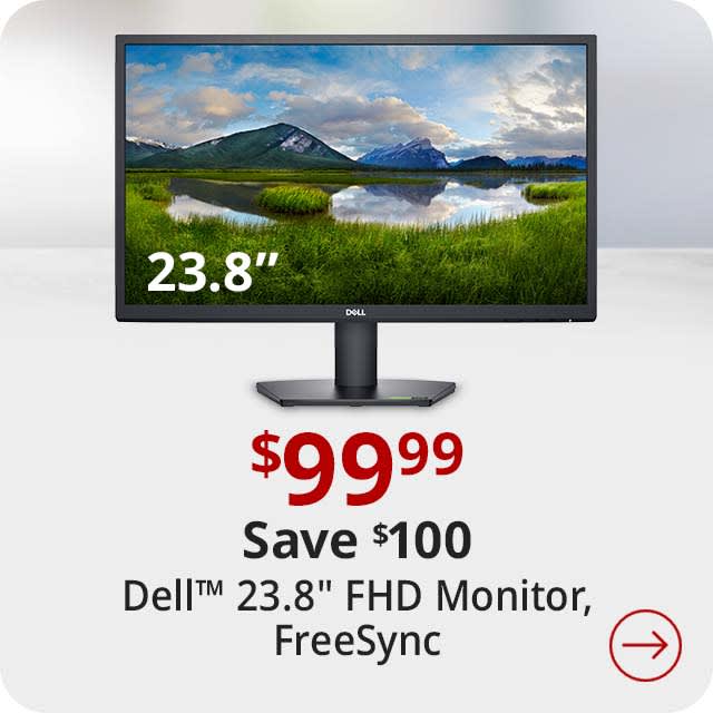 Save $100 Dell™ SE2422H 23.8" Full HD LED Monitor, FreeSync