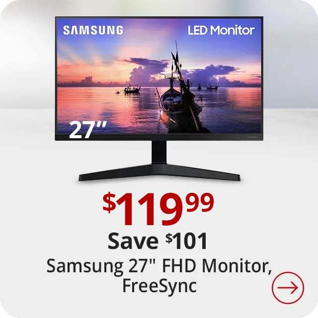 Save $30 Samsung F27T350FHN 27" Full HD LED Monitor, FreeSync, LF27T350FHNXZA
