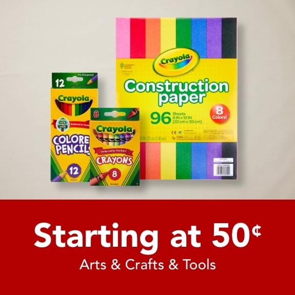Arts and Crafts starting at 50 cents