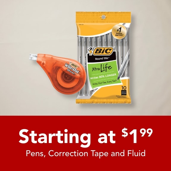 Pens starting at $1.99