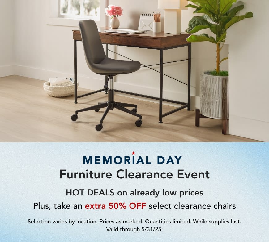 Memorial Week-Furniture Clearance Event
