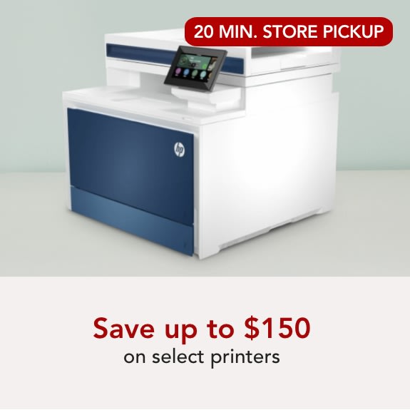 Save up to $150 on select printers