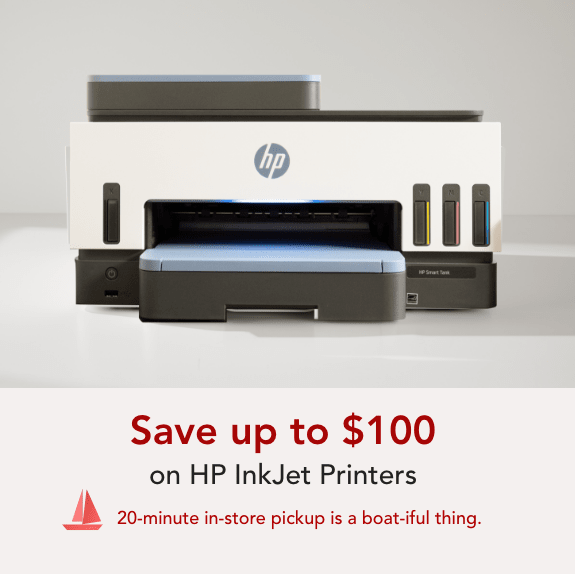Save up to $100 on HP InkJet Printers